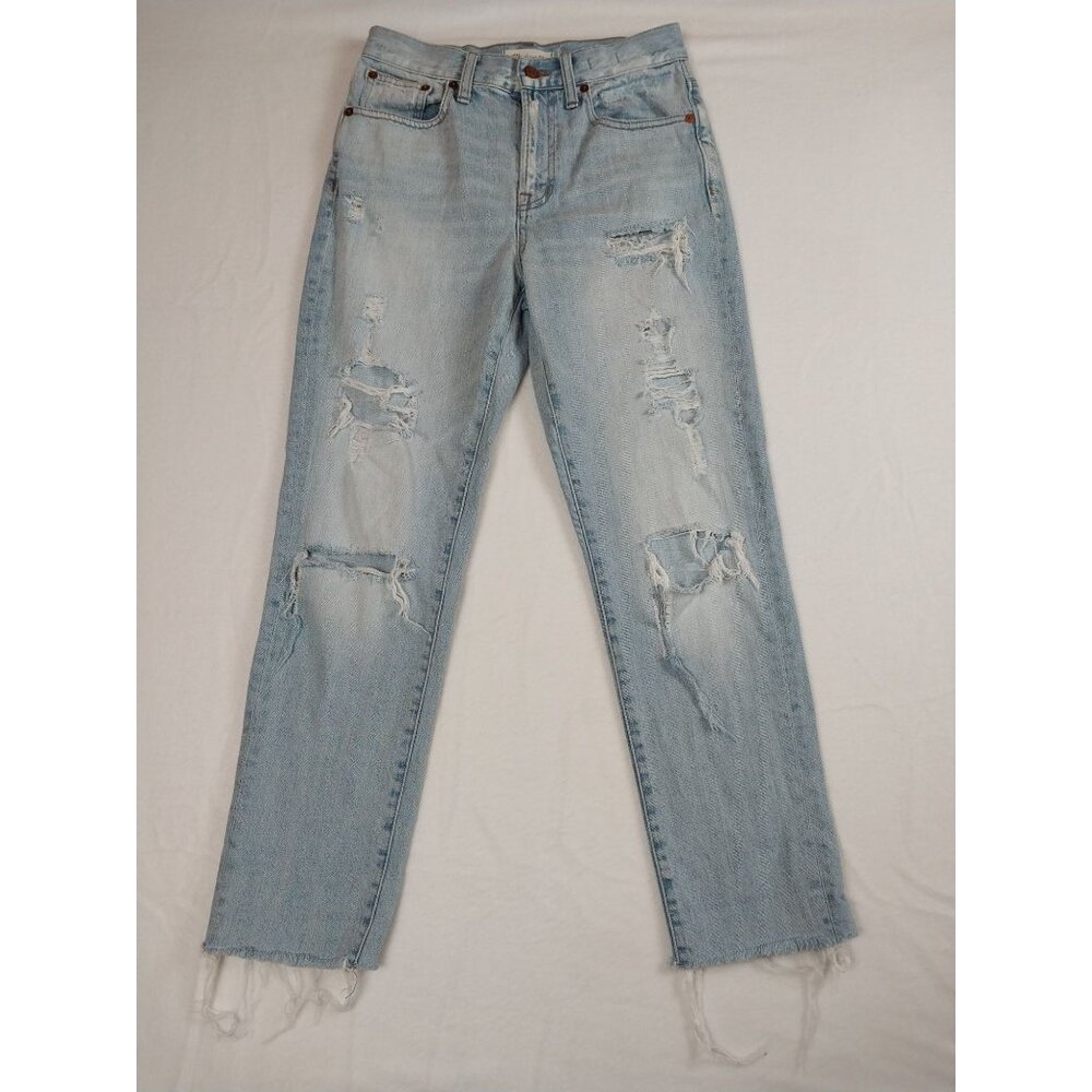 Madewell the Perfect Vintage Jean Womens 25 Distressed High Rise Cropped Ankle